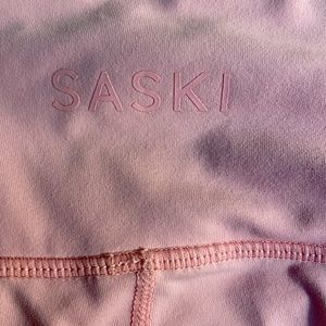 SASKI collection light pink high waisted leggings